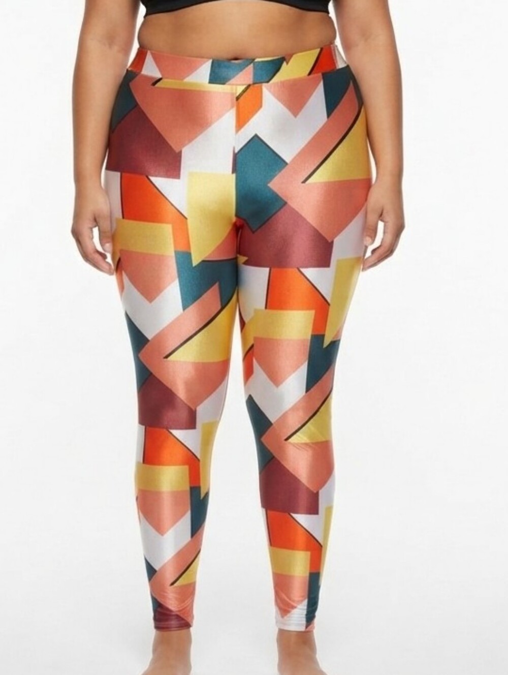NWT Glowup Couture Abstract Leggings (Runs Small)